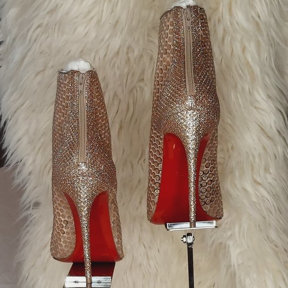 Christian Louboutin Ankle Boots, Sequin Designer Boots, Huge Discount! - Picture 10 of 15